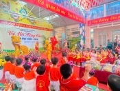 CÁC BÉ TRƯỜNG MẦM NON HOA HỒNG VUI HỘI TRĂNG RẰM