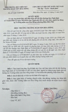 CÔNG KHAI KHEN THƯỞNG THEO NGHỊ ĐỊNH SỐ 73/2024/NĐ-CP NGÀY 30/6/2024